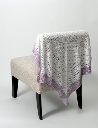 Lace Sampler Baby Blanket in Universal Yarn Little Bird - Downloadable PDF