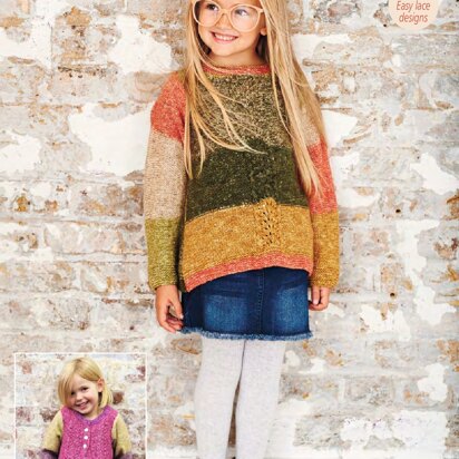 Cardigan & Sweater in Stylecraft Batik Swirl DK - 9485 - Downloadable PDF