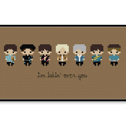 BTS Pied Piper Bite Size - PDF Cross Stitch Pattern