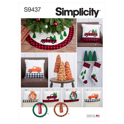 Simplicity Holiday Decorating S9437 - Paper Pattern, Size One size