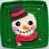 Snowman Granny Square