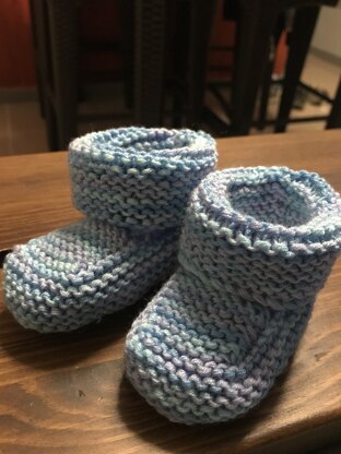 knitted baby booties