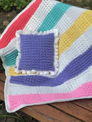 Pretty Patches Pillow Blanket