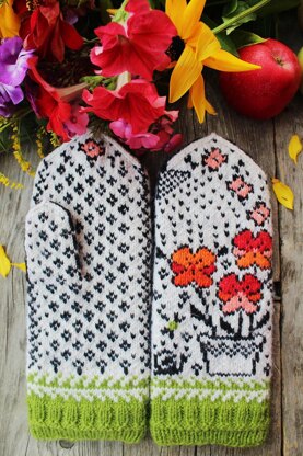 Summer Garden Mitts & Mittens