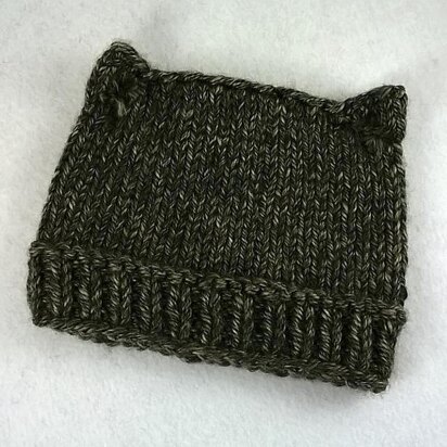 Cat Hat with ponytail opening