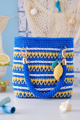 Crochet tote bag "Sunny Naples"