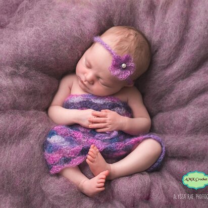 Newborn Lace Dress and Headband Photo Prop