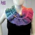 Rainbow Ruffle Cowl