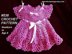 538 pink baby girl dress, newborn to age 6