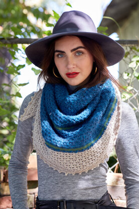 Women's Shawl Pointille in Universal Yarn Deluxe Worsted Superwash - Downloadable PDF