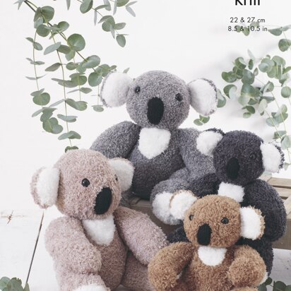 Koalas Knitted in King Cole Truffle DK - 9142 - Downloadable PDF