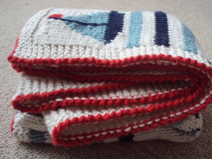 Sailboat Cot Blanket