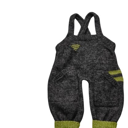 Wynn Baby Dungarees and Beanie Hat