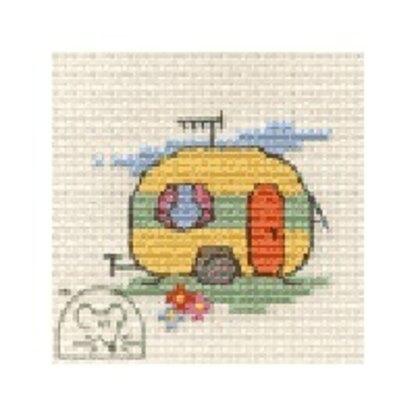 Mouseloft Stitchlets - Caravan Cross Stitch Kit - 64mm