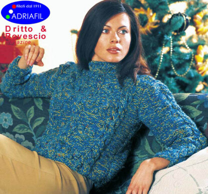 Nelly Pullover in Adriafil Uno A Ritorto 5 and Roller - Downloadable PDF