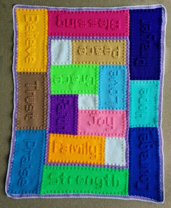 My version of the Cancer Support Blanket