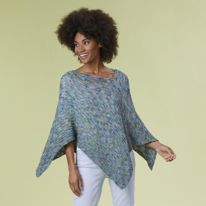 Ventura Poncho - Knitting Pattern for Women in Tahki Yarns Tandem by ...