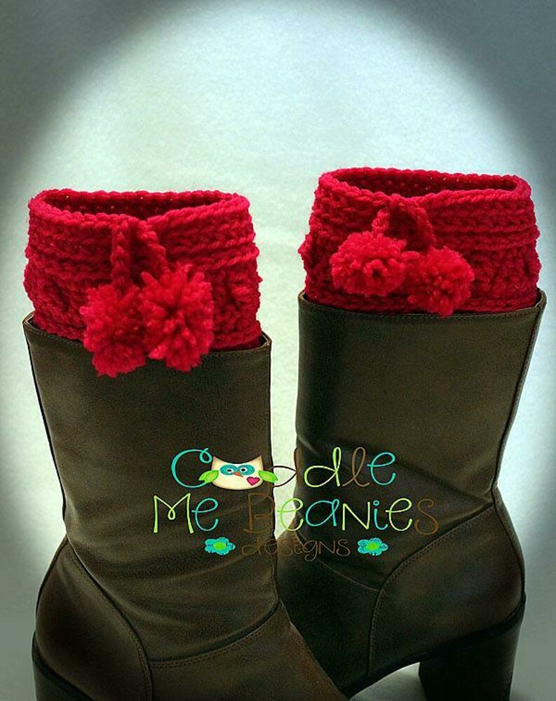 Back Track Boot Cuffs Crochet pattern by April Bennett LoveCrafts