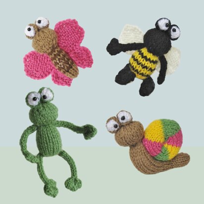 Frogs and Bugs - knitting pattern