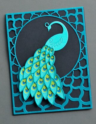 Memory Box Birch Press Designs Dies - Regal Peacock Layer Set