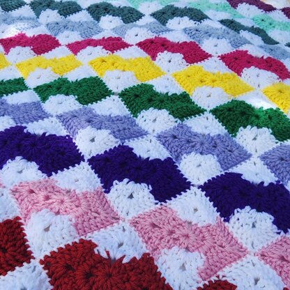 Bowtie Granny Square Afghan