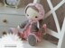 Doll clothes Knitting Pattern Outfit Shabby Chic Style for doll, lamb, bunny, kitty