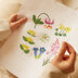 DMC Mindful Making The Meadow Flowers Cross Stitch Kit