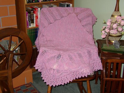 Shetland Lace Christening Shawl