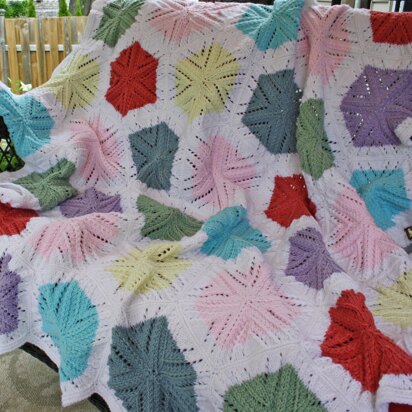 Hexagon Afghan - 177