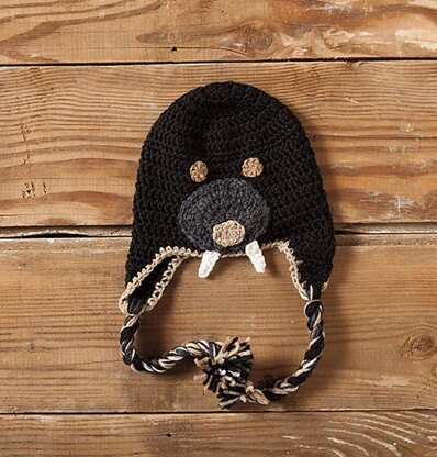 Crochet earflap hat (animal zoo)