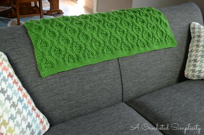 Hourglass Cabled Afghan