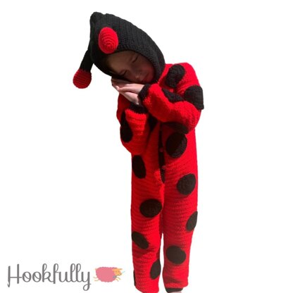 Ladybug kids onesie pyjamas