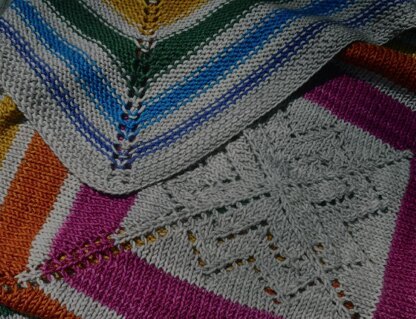 Knitting School Dropout Sunshower Baby Blanket PDF