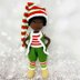 Christmas elf, crochet doll, amigurumi doll, Buddy