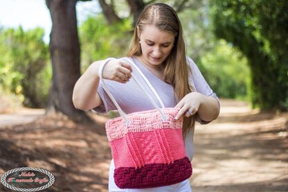 Bobble Basketweave Bag