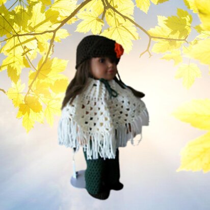 18" Poncho Set for doll