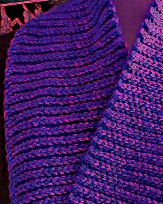 Eva's Ribs Scarf: Slip Stitch Crochet 101