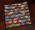 Bright Triangle Blanket 47×47 inches Colorwork Mosaic Stroller C2C CROCHET PATTERN