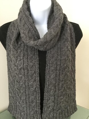 Canterbury Crossing Cables Scarf