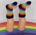 Toddler Simple Rainbow Socks Circular