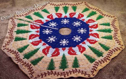 Christmas Woods Holiday Tree Skirt