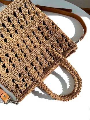 Twisted raffia Tote bag