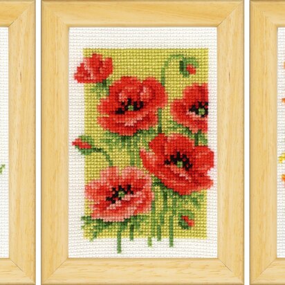 Vervaco Summer Flowers Counted Cross Stitch Kit - 660542
