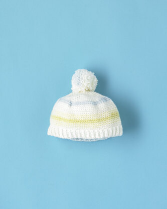 Bonnie Beanie - Free Crochet Pattern For Babies in Paintbox Yarns Baby DK Prints by Paintbox Yarns