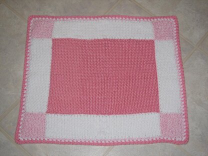 Gingham Squares Baby Afghan