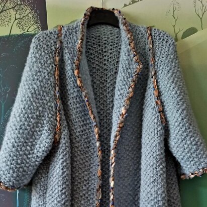 Women Mohair Long Cardigan