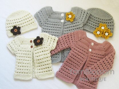 Toddler Cardigan and Beanie