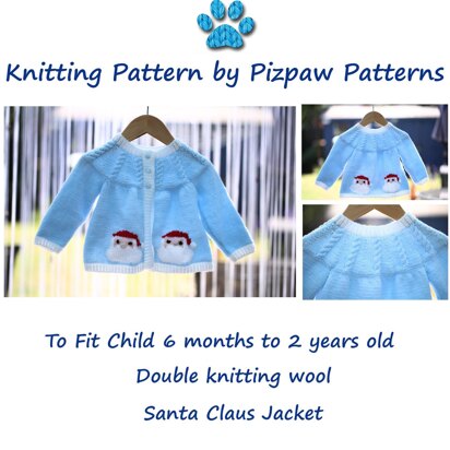 Santa Claus Jacket/Cardigan (No 14) - knitting pattern