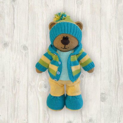 Billy Bear Crochet + Knitting Pattern (with clothes)