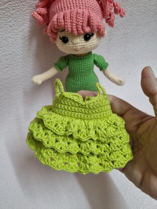 Crochet doll pattern, Amigurumi doll, Wendy doll